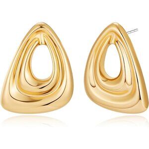 Women's Gold Dangle Earrings Fashion Jewelry stylish Statement Earrings